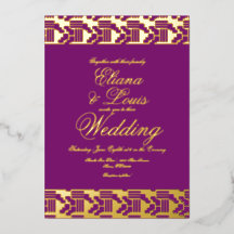 Boda de Marcadores Africanos Presionó Invitación a