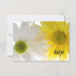 Boda de marea amarilla y blanca RSVP