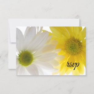 Boda de marea amarilla y blanca RSVP