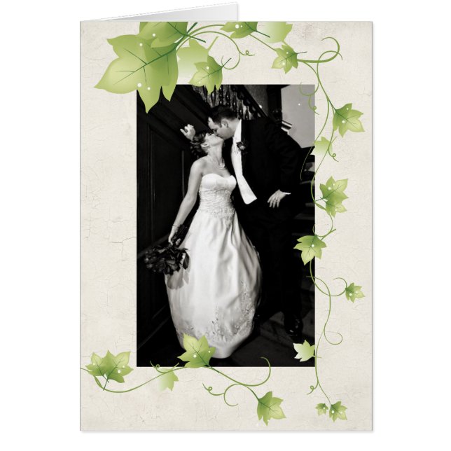 Boda de marfil en inglés. Gracias (Frente)