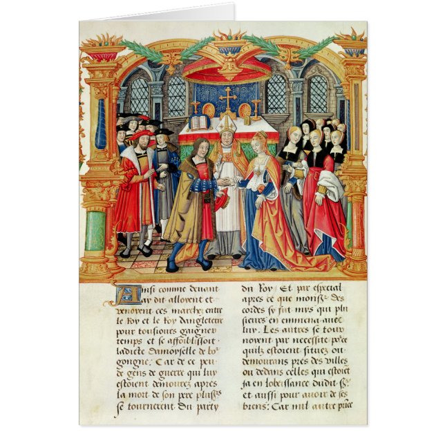 Boda de Maria de Borgoña y de Maximiliano I (Frente)