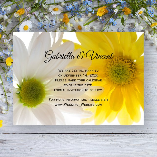 Boda de maricas amarillas salva la Invitación de f (Subido por el creador)