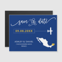 Boda de México Salva la tarjeta de fecha, mapa