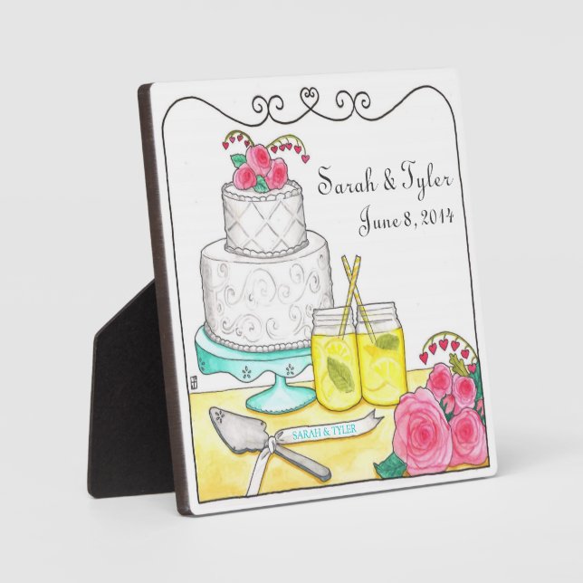 Boda de Moda de país o placa de aniversario (Anverso)