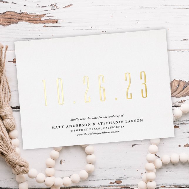 Boda De moda Fecha Guardar La Tarjeta De Relieve m (Subido por el creador)