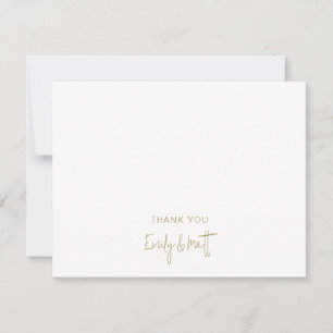 Boda de moda Gracias Tarjeta de Nota Llanta Blanca