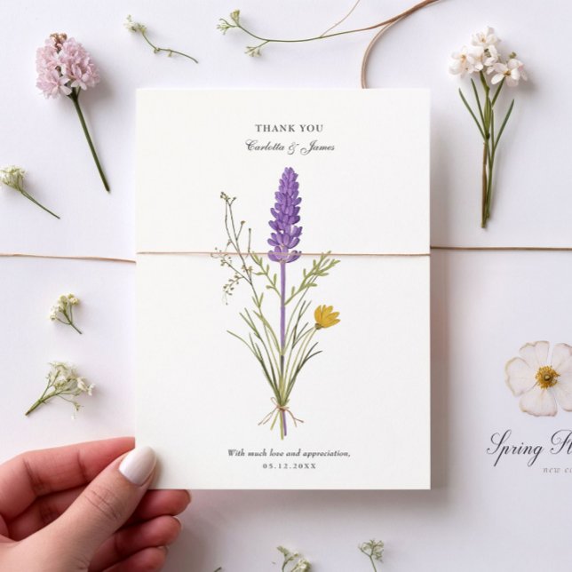 Boda de Moda Lavender - Tarjeta de agradecimiento (Subido por el creador)
