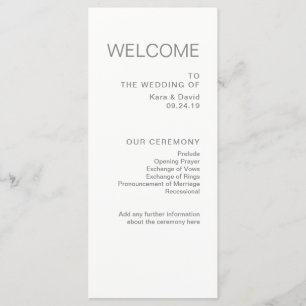 Boda de Moda minimalista   Programa gris