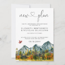 Boda de montaña | Invitación Boda pospuesta