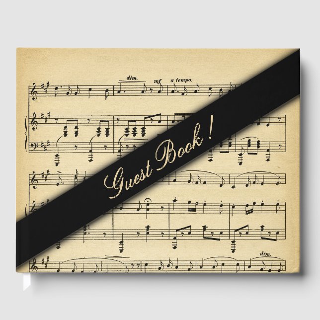 Boda de música antigua - Libro de invitados (Anverso)