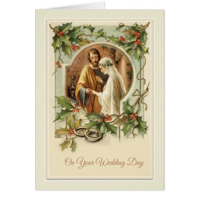 Boda de Navidad católica Virgen María José (Frente)