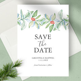 Boda De navidades Guardar La Invitación De Fecha