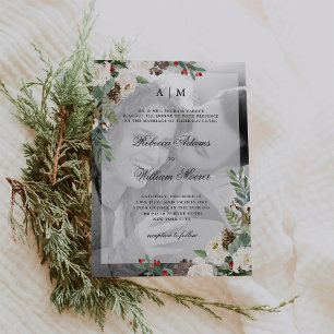 Boda de navidades   Invitación de fotografía con s