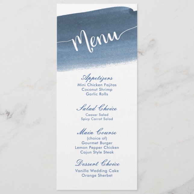 Boda de niebla del lago Harbor | Menú (Anverso)