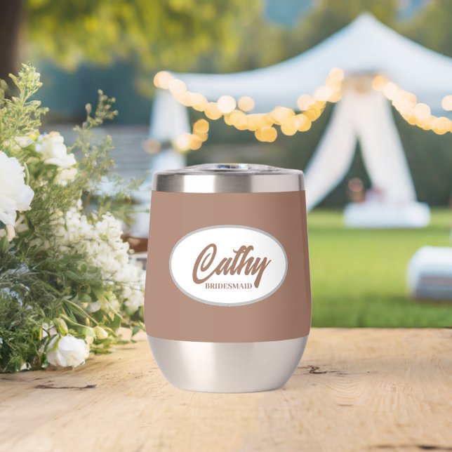 Boda de nombre estilizado Mocha (Boda (girada))