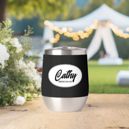 Boda de nombres con estilo negro