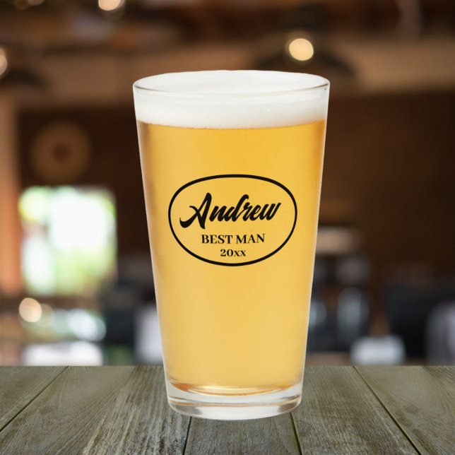 Boda de nombres con estilo negro mejor hombre (In Situ)