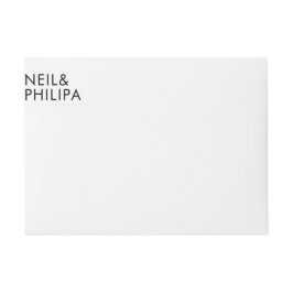 Boda DE NOMBRES NEGRO Ultra Moderno