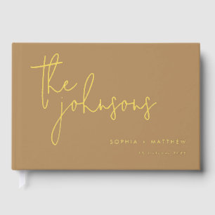 Boda de nombres personalizados de script libro de 