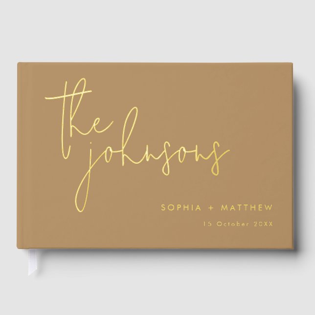 Boda de nombres personalizados de script libro de  (Anverso)