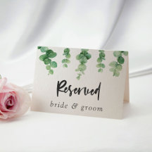 Boda de Novia Reservada y Eucalyptus Groom