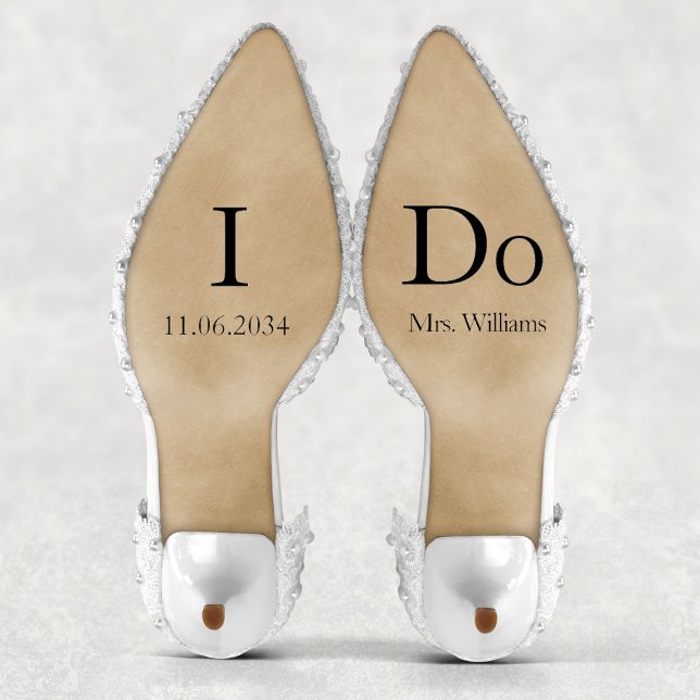 Boda de novia Zapatos Personalizado Pegatina de vi (I Do Bride Wedding Shoes Custom Vinyl Sticker
)
