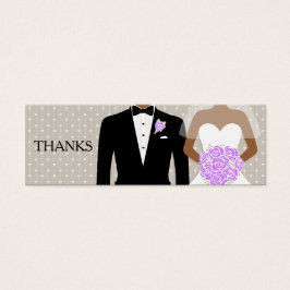 Boda de novias y novios tarjeta de vales de bebida