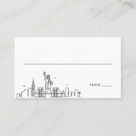 Boda de Nueva York | Colocar las tarjetas delante