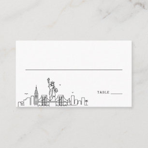 Boda de Nueva York   Colocar las tarjetas delante