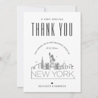 Boda de Nueva York | Gracias + Tarjeta fotográfica
