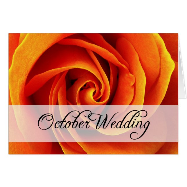 Boda de octubre : rosa de temporada : (Anverso (Horizontal))