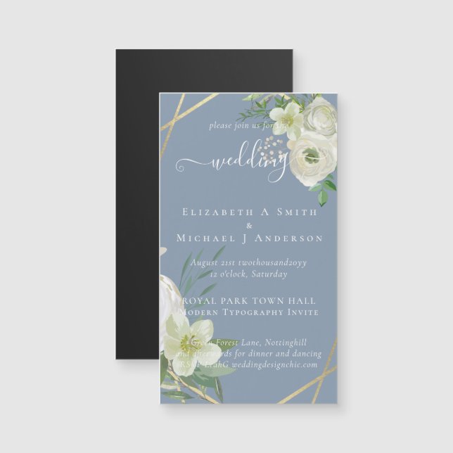 BODA de oro de la vegetación de la rosa blanca del (Anverso/Reverso)