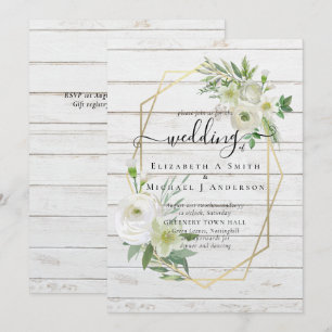 Boda de oro de la verde rosa blanca clásica