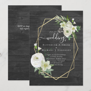Boda de oro de la verde rosa blanca clásica