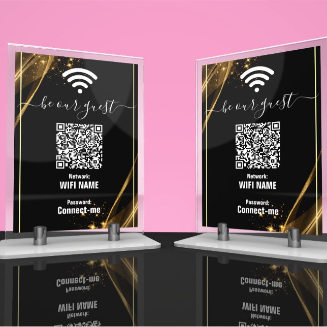 Boda de oro elegante | Tarjeta de mesa de trabajo (Subido por el creador)