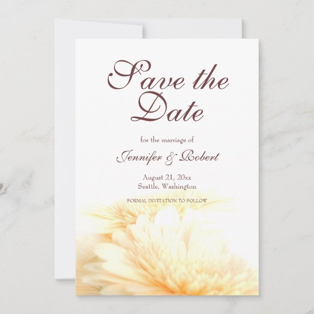 Boda de Oro Guardar la Invitación de fecha (Anverso)