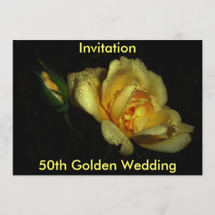 boda de oro luminosa, 50.a, invitación
