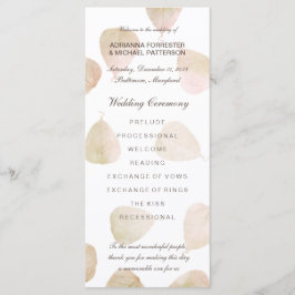 Boda de otoño | Programa de hojas de color