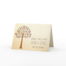 Boda De Otoño Rústica Guardar La Invitación De Fec