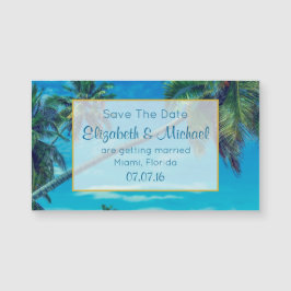 Boda De Palmeras Tropicales Salva La Fecha