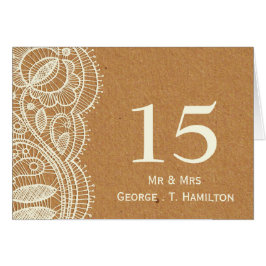 Boda de papel de encaje y Kraft