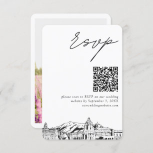Boda de Pasadena RSVP Código QR Tarjeta de present