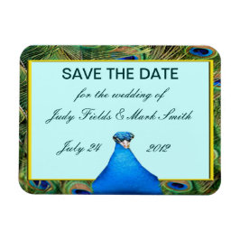 Boda De Peacock Salve El Imán De La Fecha