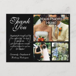 Boda de personalizable Gracias Tarjeta 3 Imágenes