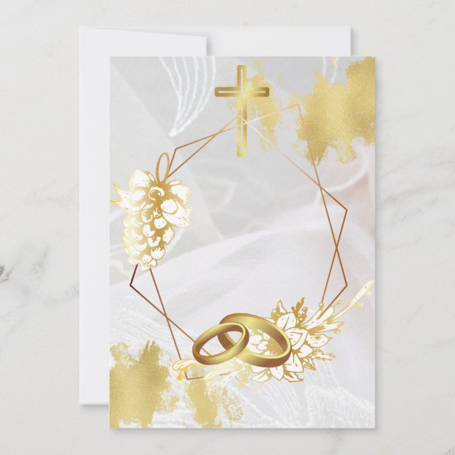 Boda de personalizable Guardar la plantilla de fec (Reverso)