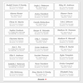 Boda de personalizable Pegatinas invitados