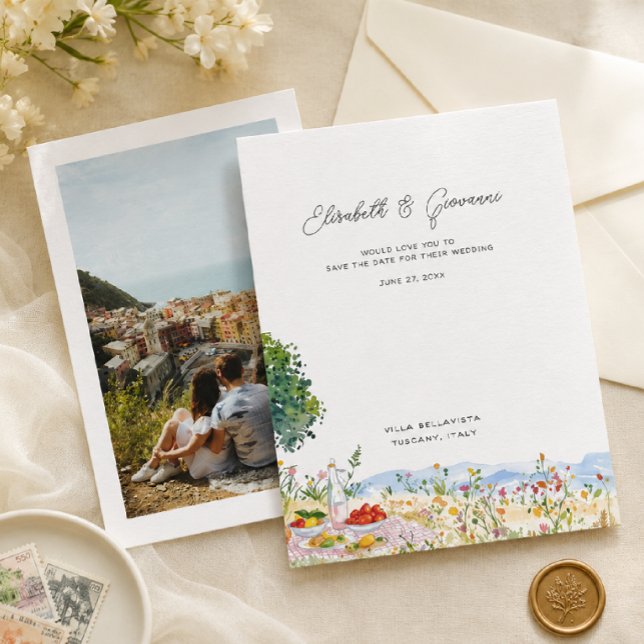Boda de picnic en Toscana - Guardar la fecha (Subido por el creador)