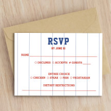 Boda de Pinstripe de Béisbol RSVP