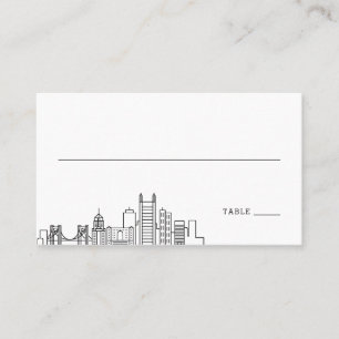 Boda de Pittsburgh   Colocar las tarjetas delante 