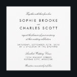 boda de plantilla de Moda simple cuadrada de 5,25"<br><div class="desc">Plantilla de invitación de boda cuadrada. Cambie el texto por el suyo propio y haga clic en "Personalizar" para cambiar las fuentes,  el color del texto,  el color de fondo y añadir sus propios diseños o fotos.</div>